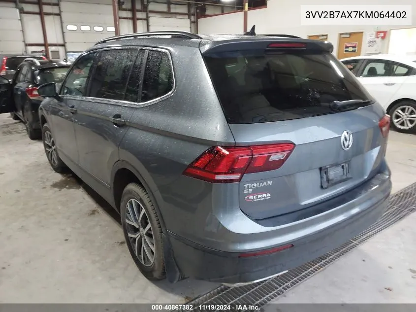 2019 Volkswagen Tiguan 2.0T Se/2.0T Sel/2.0T Sel R-Line/2.0T Sel R-Line Black VIN: 3VV2B7AX7KM064402 Lot: 40867382