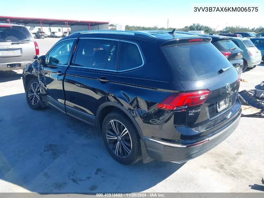 2019 Volkswagen Tiguan 2.0T Se/2.0T Sel/2.0T Sel R-Line/2.0T Sel R-Line Black VIN: 3VV3B7AX6KM006575 Lot: 40919852