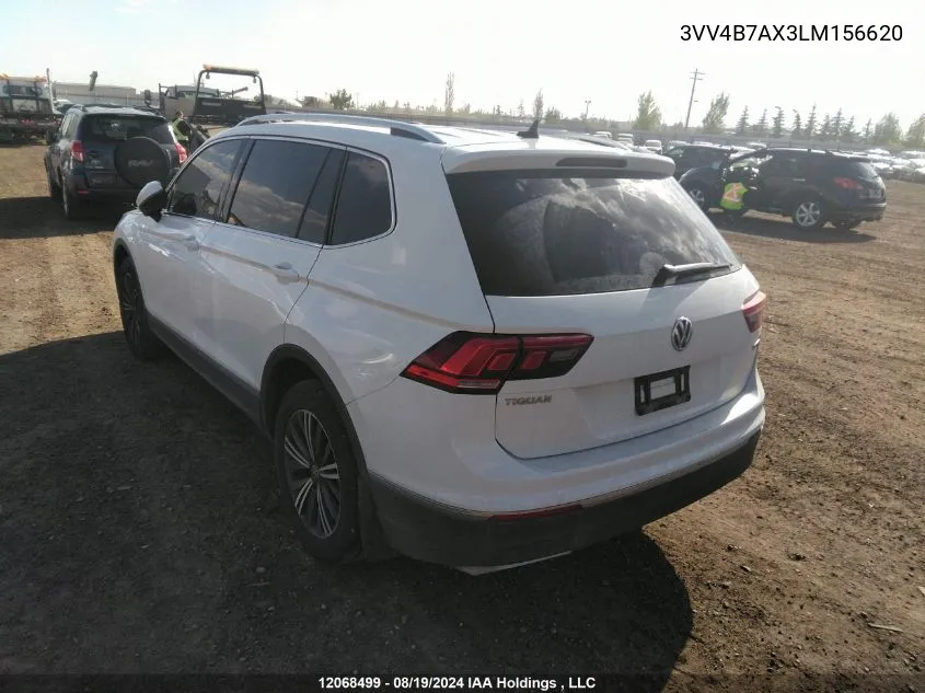 3VV4B7AX3LM156620 2020 Volkswagen Tiguan