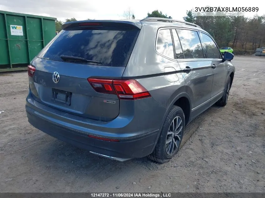 2020 Volkswagen Tiguan VIN: 3VV2B7AX8LM056889 Lot: 12147272