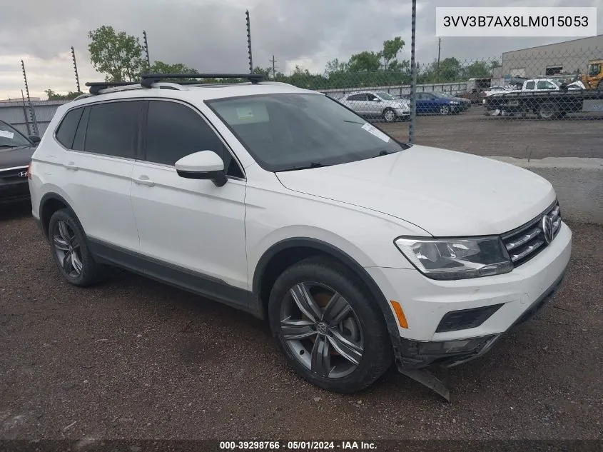 2020 Volkswagen Tiguan 2.0T Se/2.0T Se R-Line Black/2.0T Sel VIN: 3VV3B7AX8LM015053 Lot: 39298766