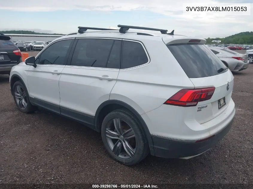 2020 Volkswagen Tiguan 2.0T Se/2.0T Se R-Line Black/2.0T Sel VIN: 3VV3B7AX8LM015053 Lot: 39298766