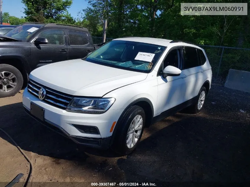 2020 Volkswagen Tiguan 2.0T S VIN: 3VV0B7AX9LM060991 Lot: 39307467