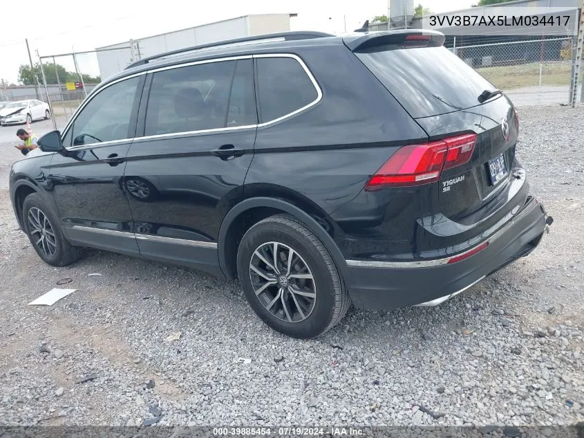 2020 Volkswagen Tiguan 2.0T Se/2.0T Se R-Line Black/2.0T Sel VIN: 3VV3B7AX5LM034417 Lot: 39885454