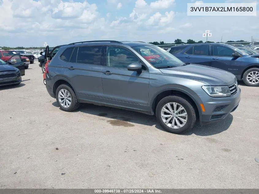 2020 Volkswagen Tiguan 2.0T S VIN: 3VV1B7AX2LM165800 Lot: 39946738