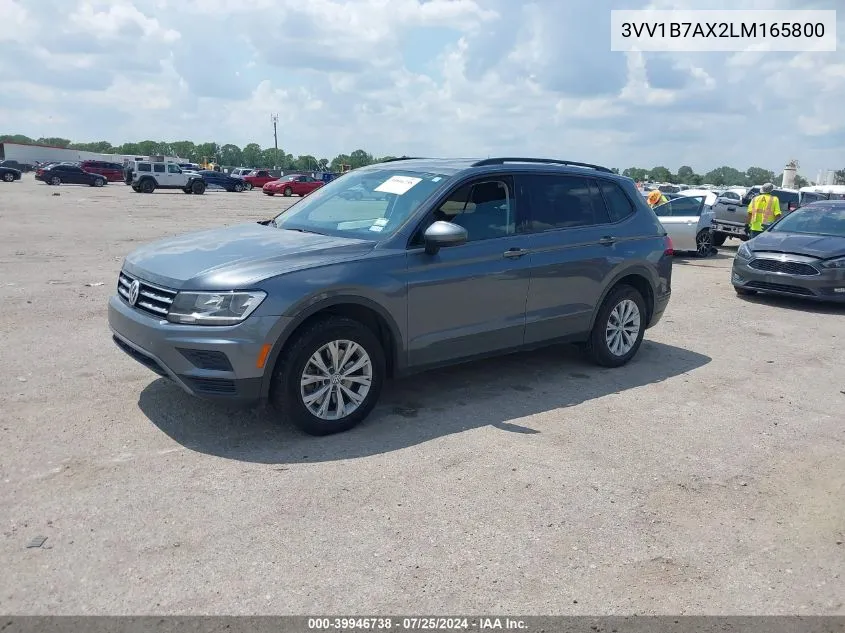 2020 Volkswagen Tiguan 2.0T S VIN: 3VV1B7AX2LM165800 Lot: 39946738