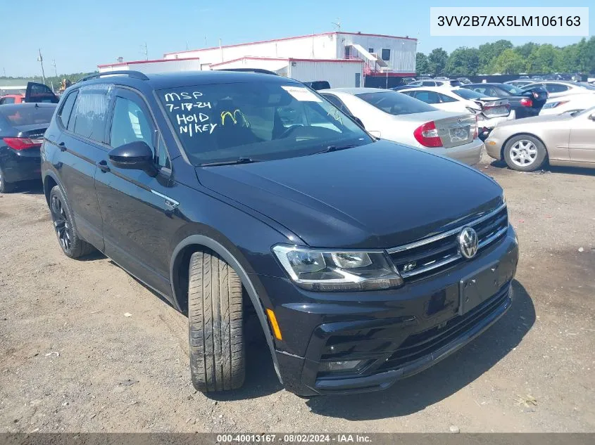 2020 Volkswagen Tiguan 2.0T Se/2.0T Se R-Line Black/2.0T Sel VIN: 3VV2B7AX5LM106163 Lot: 40013167