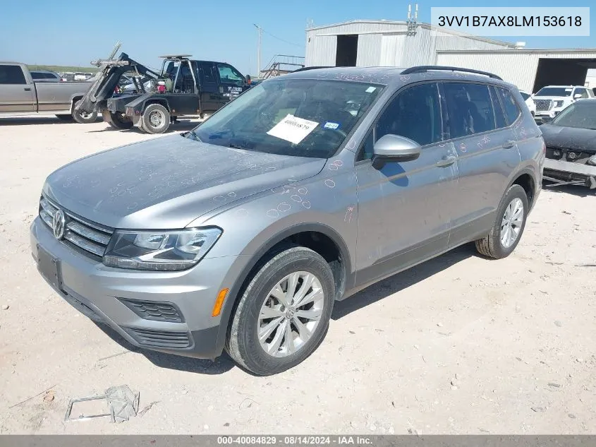 3VV1B7AX8LM153618 2020 Volkswagen Tiguan 2.0T S