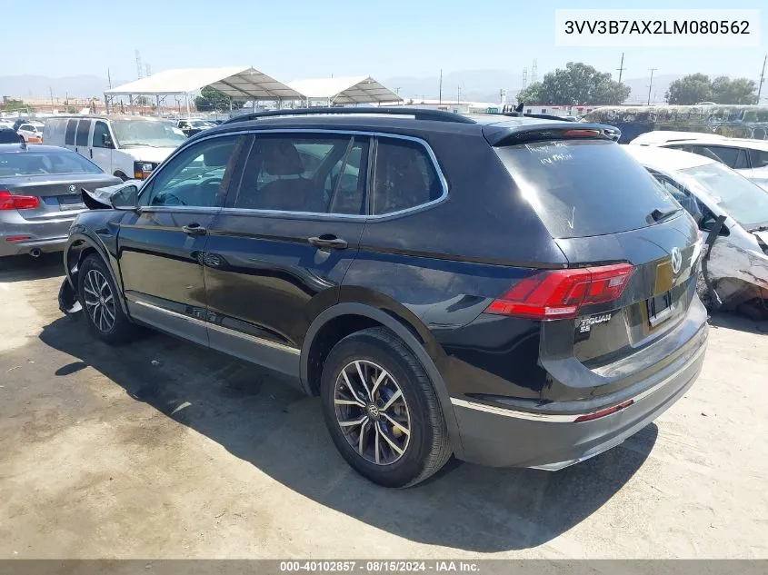 2020 Volkswagen Tiguan 2.0T Se/2.0T Se R-Line Black/2.0T Sel VIN: 3VV3B7AX2LM080562 Lot: 40102857