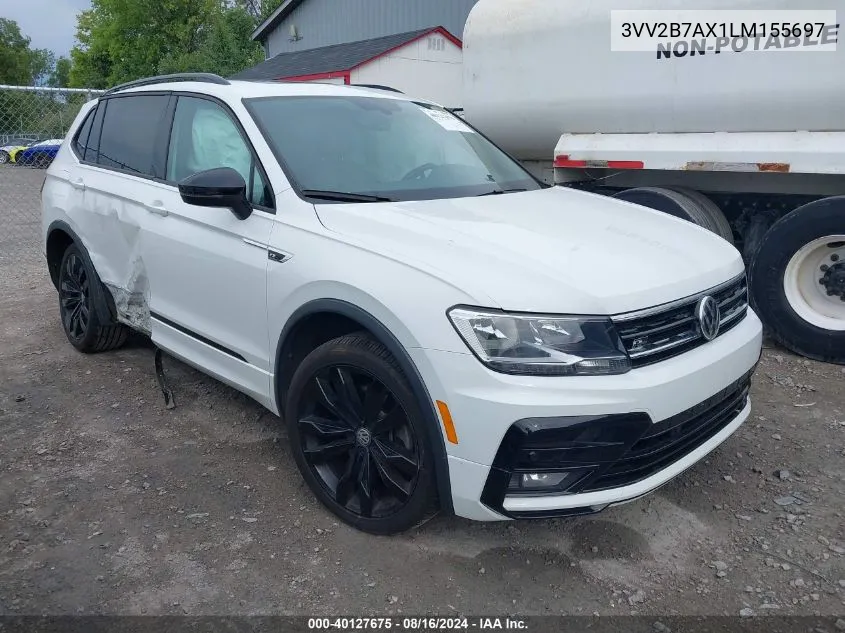 2020 Volkswagen Tiguan 2.0T Se/2.0T Se R-Line Black/2.0T Sel VIN: 3VV2B7AX1LM155697 Lot: 40127675