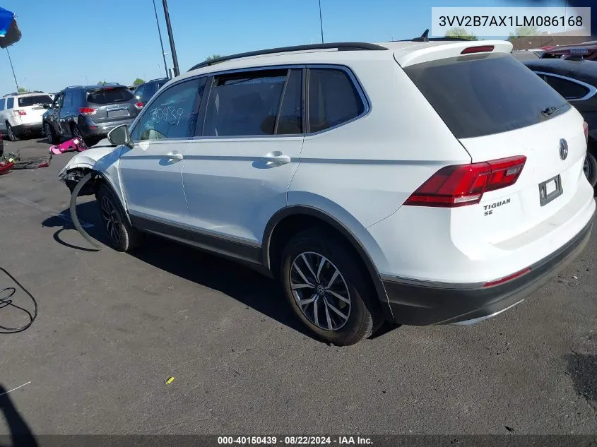 2020 Volkswagen Tiguan 2.0T Se/2.0T Se R-Line Black/2.0T Sel VIN: 3VV2B7AX1LM086168 Lot: 40150439