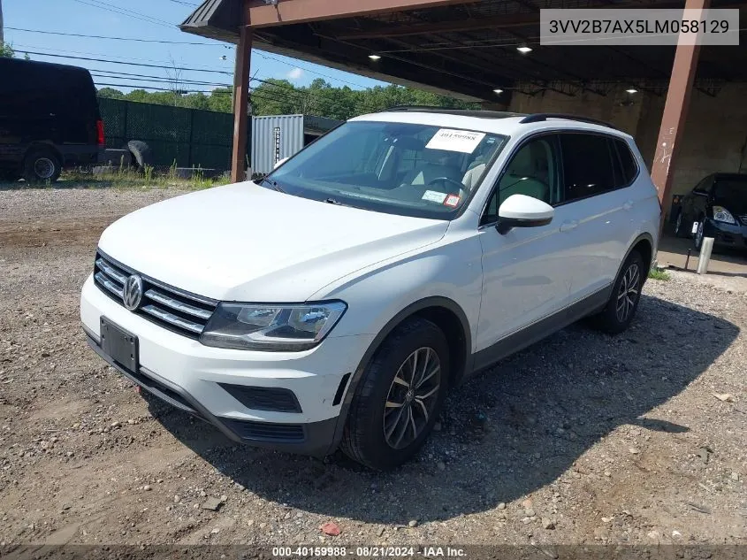 2020 Volkswagen Tiguan Se/Sel VIN: 3VV2B7AX5LM058129 Lot: 40159988