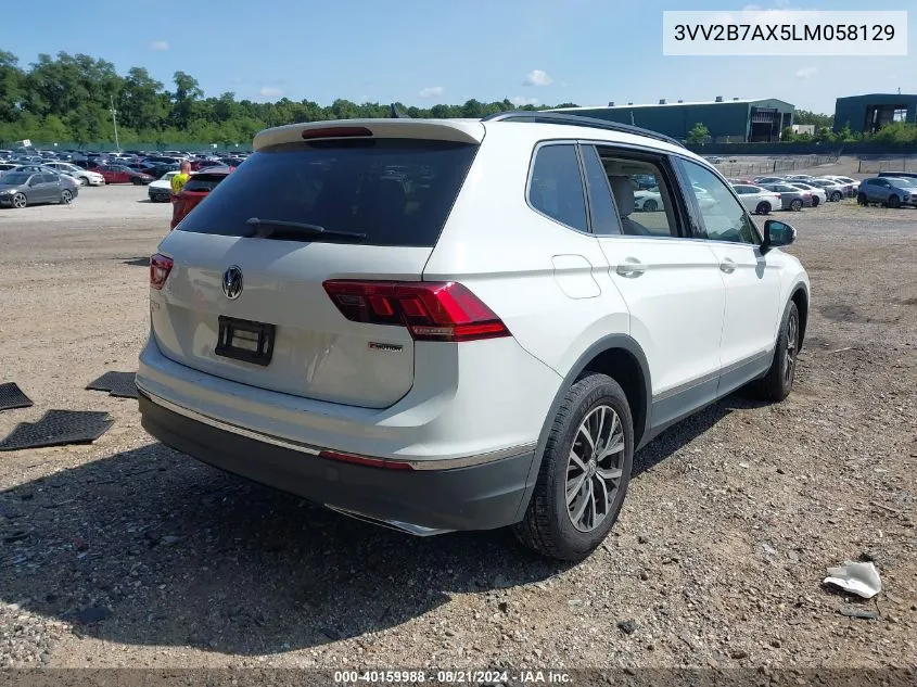 2020 Volkswagen Tiguan Se/Sel VIN: 3VV2B7AX5LM058129 Lot: 40159988