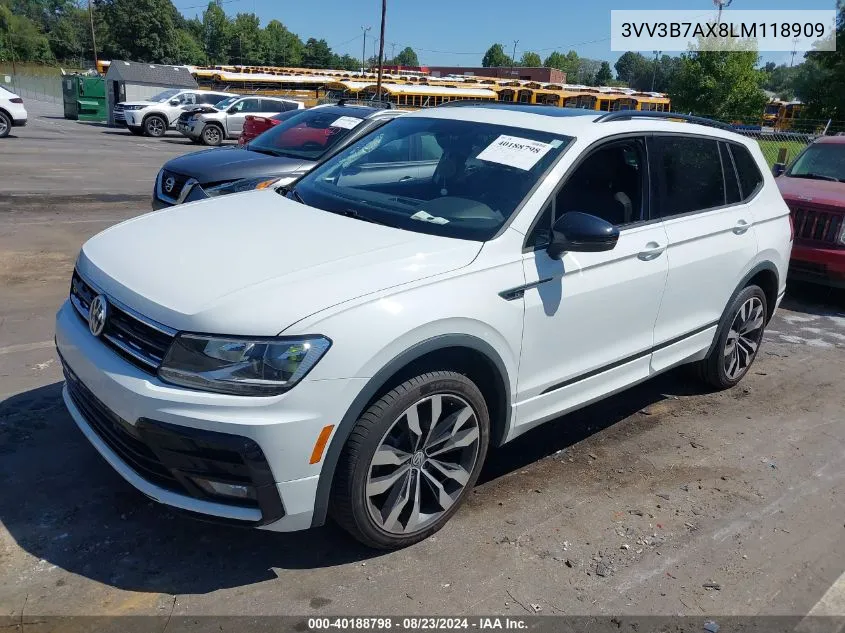 2020 Volkswagen Tiguan 2.0T Se/2.0T Se R-Line Black/2.0T Sel VIN: 3VV3B7AX8LM118909 Lot: 40188798