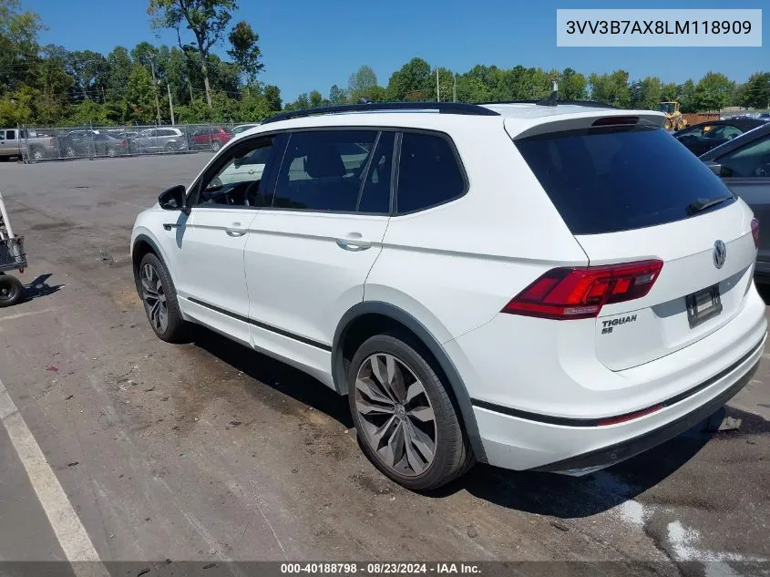 2020 Volkswagen Tiguan 2.0T Se/2.0T Se R-Line Black/2.0T Sel VIN: 3VV3B7AX8LM118909 Lot: 40188798