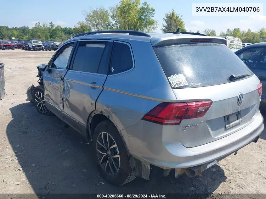 2020 Volkswagen Tiguan 2.0T Se/2.0T Se R-Line Black/2.0T Sel VIN: 3VV2B7AX4LM040706 Lot: 40205660