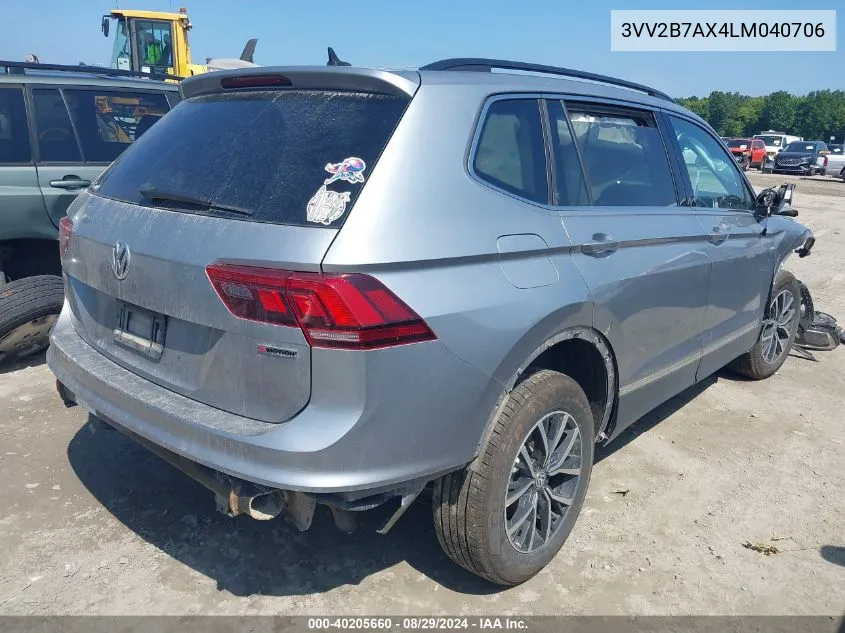 2020 Volkswagen Tiguan 2.0T Se/2.0T Se R-Line Black/2.0T Sel VIN: 3VV2B7AX4LM040706 Lot: 40205660