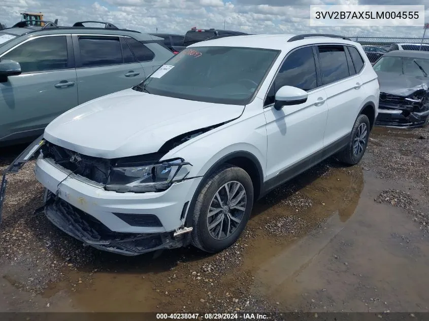 2020 Volkswagen Tiguan 2.0T Se/2.0T Se R-Line Black/2.0T Sel VIN: 3VV2B7AX5LM004555 Lot: 40238047