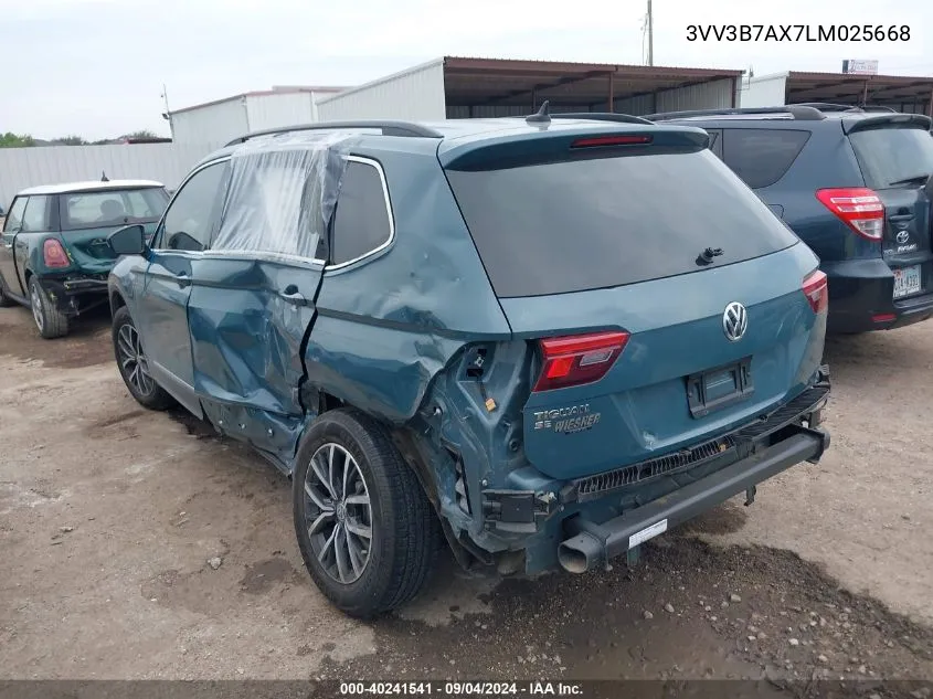 3VV3B7AX7LM025668 2020 Volkswagen Tiguan Se/Sel