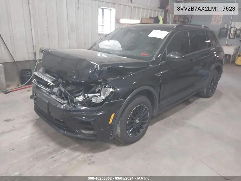 2020 Volkswagen Tiguan Se/Sel VIN: 3VV2B7AX2LM117623 Lot: 40253652