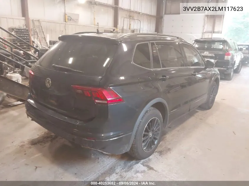 2020 Volkswagen Tiguan Se/Sel VIN: 3VV2B7AX2LM117623 Lot: 40253652