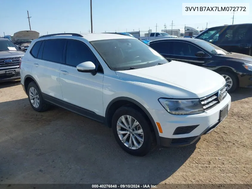 2020 Volkswagen Tiguan 2.0T S VIN: 3VV1B7AX7LM072772 Lot: 40276848