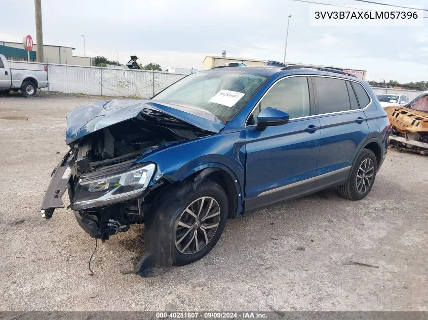 2020 Volkswagen Tiguan VIN: 3VV3B7AX6LM057396 Lot: 40281607