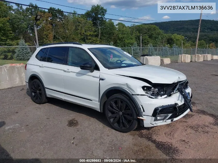 2020 Volkswagen Tiguan 2.0T Se/2.0T Se R-Line Black/2.0T Sel VIN: 3VV2B7AX7LM136636 Lot: 40299683