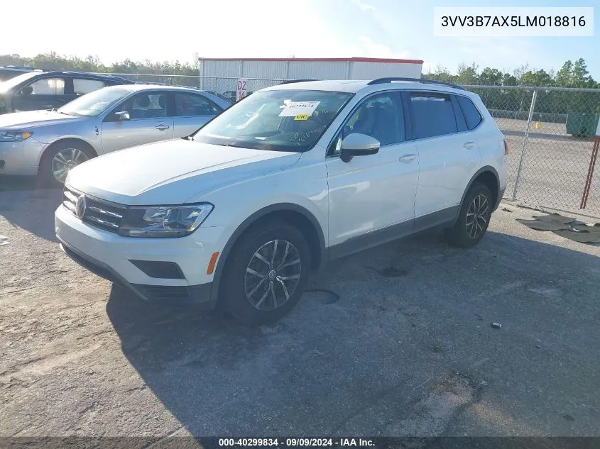 2020 Volkswagen Tiguan 2.0T Se/2.0T Se R-Line Black/2.0T Sel VIN: 3VV3B7AX5LM018816 Lot: 40299834