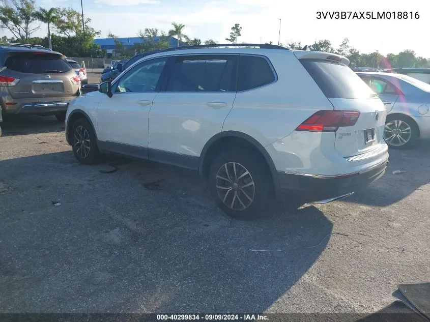 2020 Volkswagen Tiguan 2.0T Se/2.0T Se R-Line Black/2.0T Sel VIN: 3VV3B7AX5LM018816 Lot: 40299834