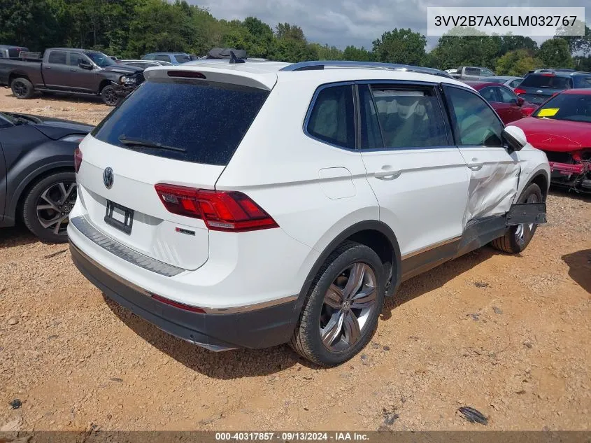 2020 Volkswagen Tiguan Se/Sel VIN: 3VV2B7AX6LM032767 Lot: 40317857