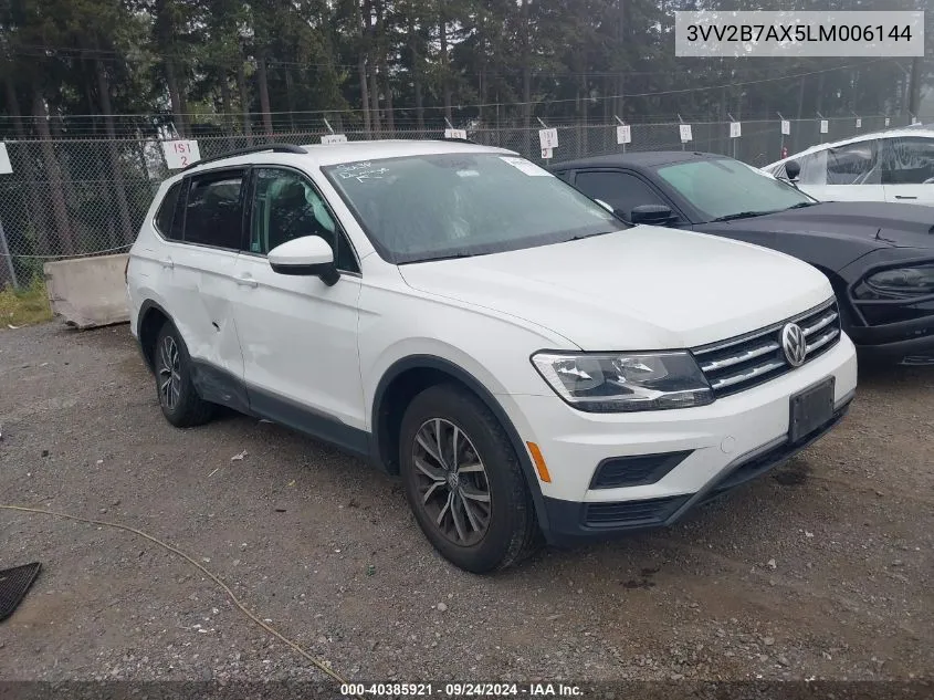 2020 Volkswagen Tiguan Se/Sel VIN: 3VV2B7AX5LM006144 Lot: 40385921