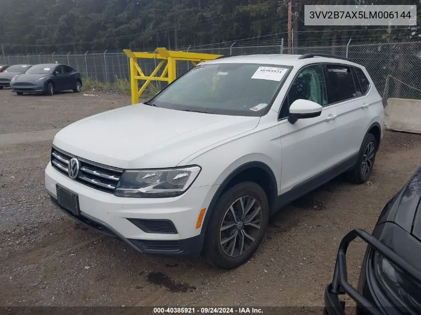 2020 Volkswagen Tiguan Se/Sel VIN: 3VV2B7AX5LM006144 Lot: 40385921