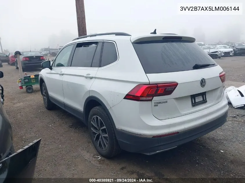 3VV2B7AX5LM006144 2020 Volkswagen Tiguan Se/Sel