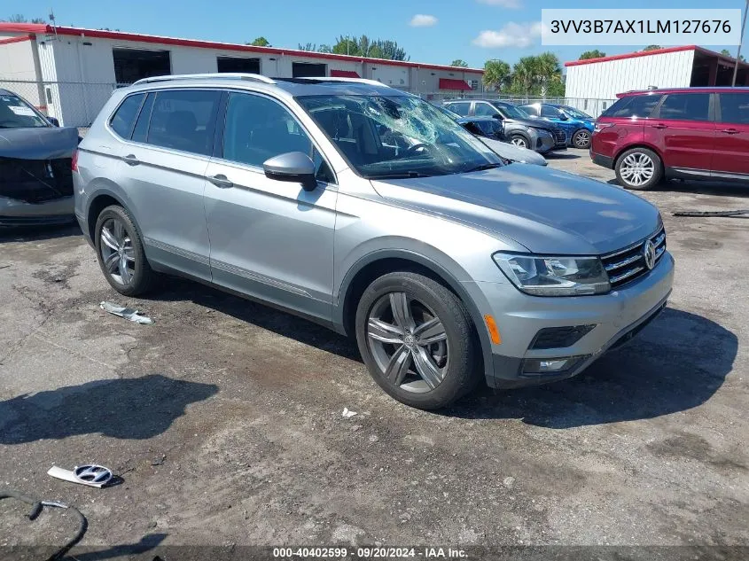 3VV3B7AX1LM127676 2020 Volkswagen Tiguan 2.0T Se/2.0T Se R-Line Black/2.0T Sel