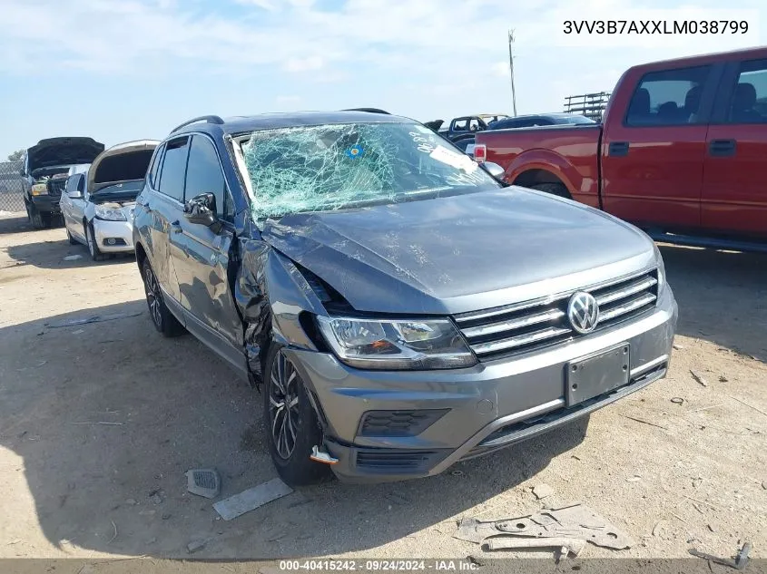 3VV3B7AXXLM038799 2020 Volkswagen Tiguan Se/Sel