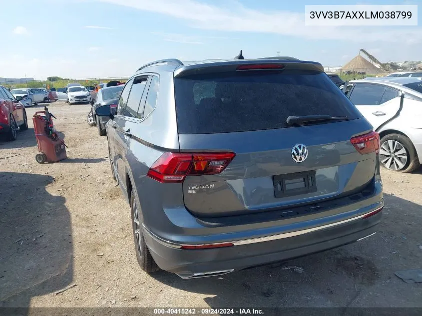 3VV3B7AXXLM038799 2020 Volkswagen Tiguan Se/Sel