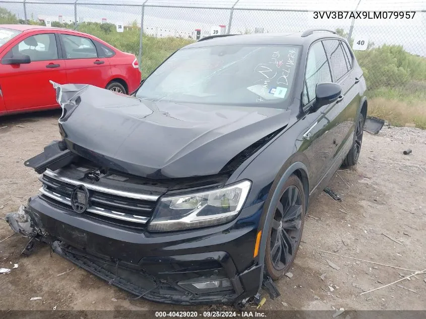 2020 Volkswagen Tiguan 2.0T Se/2.0T Se R-Line Black/2.0T Sel VIN: 3VV3B7AX9LM079957 Lot: 40429020