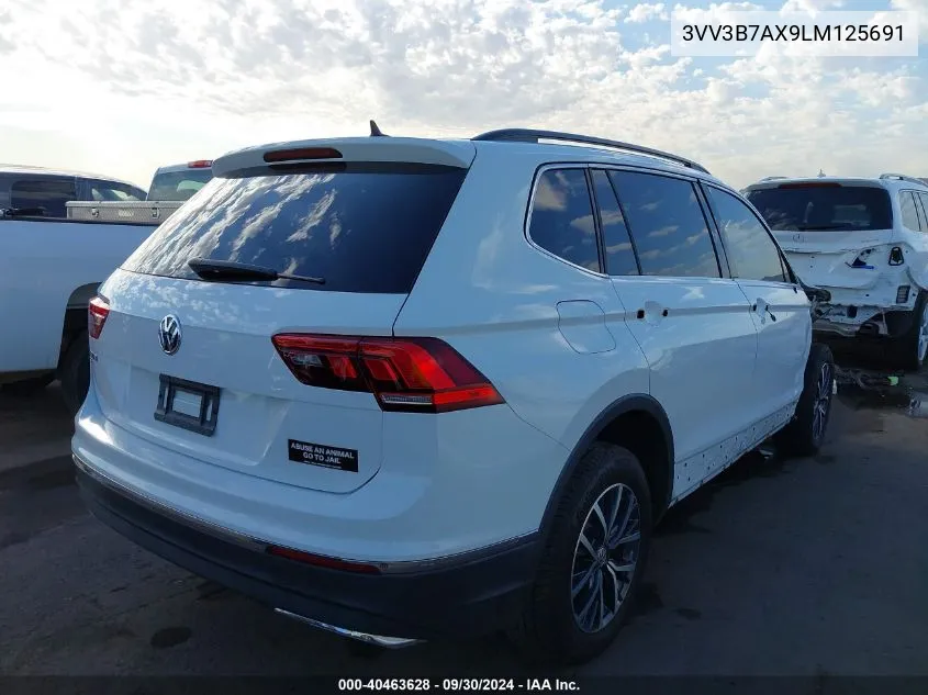 2020 Volkswagen Tiguan 2.0T Se/2.0T Se R-Line Black/2.0T Sel VIN: 3VV3B7AX9LM125691 Lot: 40463628