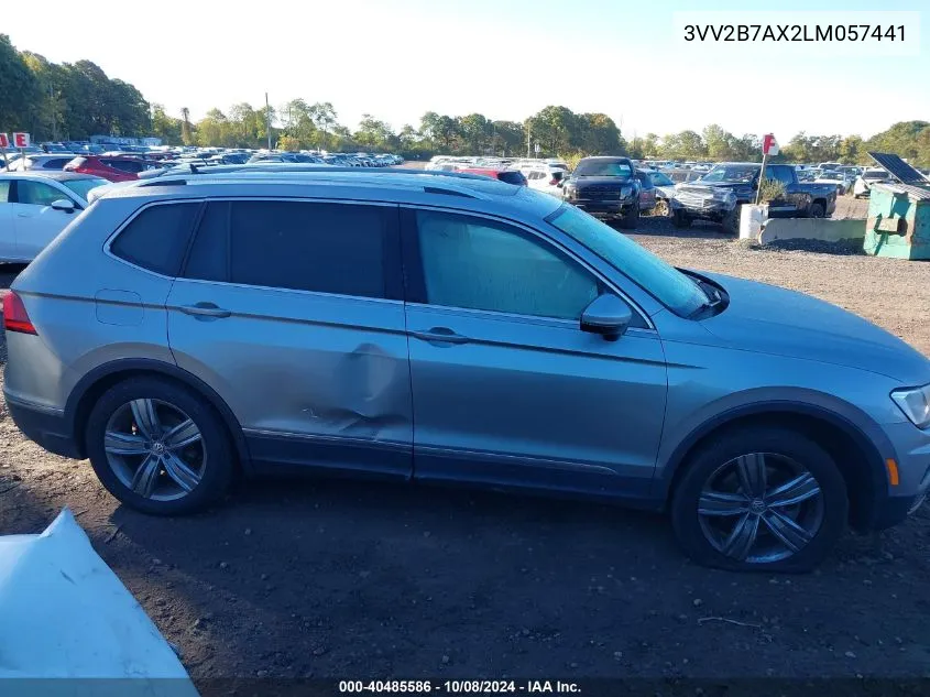 2020 Volkswagen Tiguan 2.0T Se/2.0T Se R-Line Black/2.0T Sel VIN: 3VV2B7AX2LM057441 Lot: 40485586