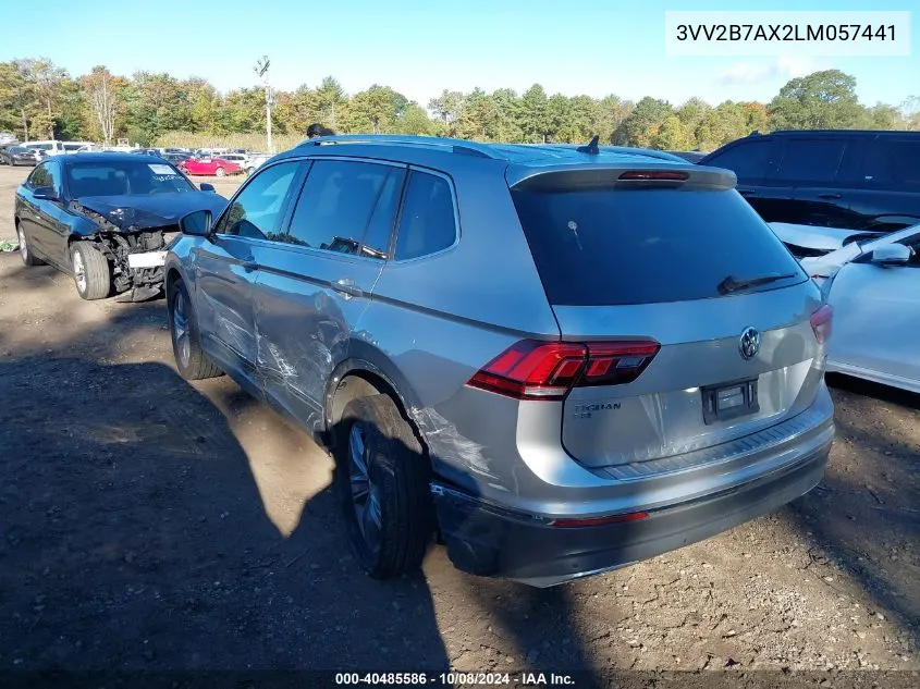 2020 Volkswagen Tiguan 2.0T Se/2.0T Se R-Line Black/2.0T Sel VIN: 3VV2B7AX2LM057441 Lot: 40485586