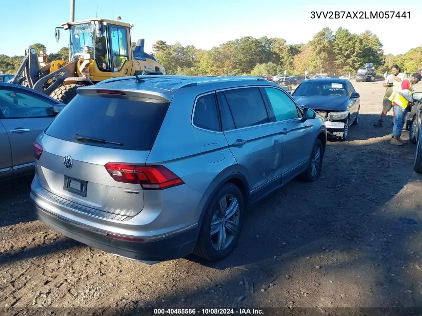 2020 Volkswagen Tiguan 2.0T Se/2.0T Se R-Line Black/2.0T Sel VIN: 3VV2B7AX2LM057441 Lot: 40485586