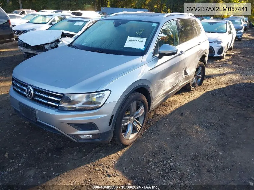 2020 Volkswagen Tiguan 2.0T Se/2.0T Se R-Line Black/2.0T Sel VIN: 3VV2B7AX2LM057441 Lot: 40485586