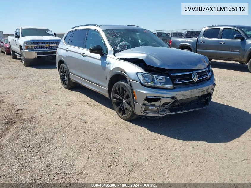 2020 Volkswagen Tiguan 2.0T Se/2.0T Se R-Line Black/2.0T Sel VIN: 3VV2B7AX1LM135112 Lot: 40495306