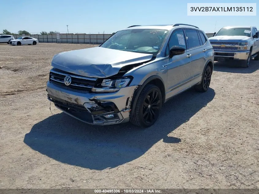 2020 Volkswagen Tiguan 2.0T Se/2.0T Se R-Line Black/2.0T Sel VIN: 3VV2B7AX1LM135112 Lot: 40495306