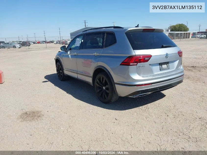 2020 Volkswagen Tiguan 2.0T Se/2.0T Se R-Line Black/2.0T Sel VIN: 3VV2B7AX1LM135112 Lot: 40495306