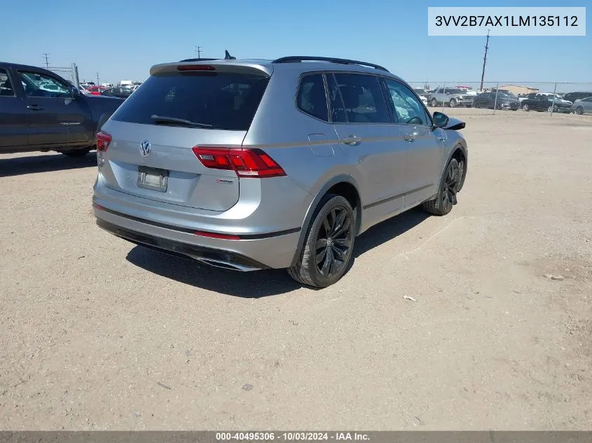 2020 Volkswagen Tiguan 2.0T Se/2.0T Se R-Line Black/2.0T Sel VIN: 3VV2B7AX1LM135112 Lot: 40495306