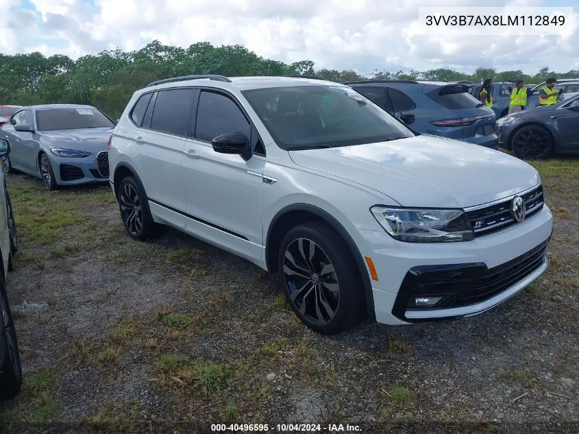 2020 Volkswagen Tiguan 2.0T Se/2.0T Se R-Line Black/2.0T Sel VIN: 3VV3B7AX8LM112849 Lot: 40496595