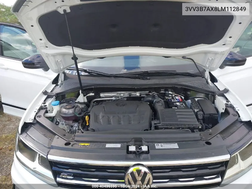 2020 Volkswagen Tiguan 2.0T Se/2.0T Se R-Line Black/2.0T Sel VIN: 3VV3B7AX8LM112849 Lot: 40496595