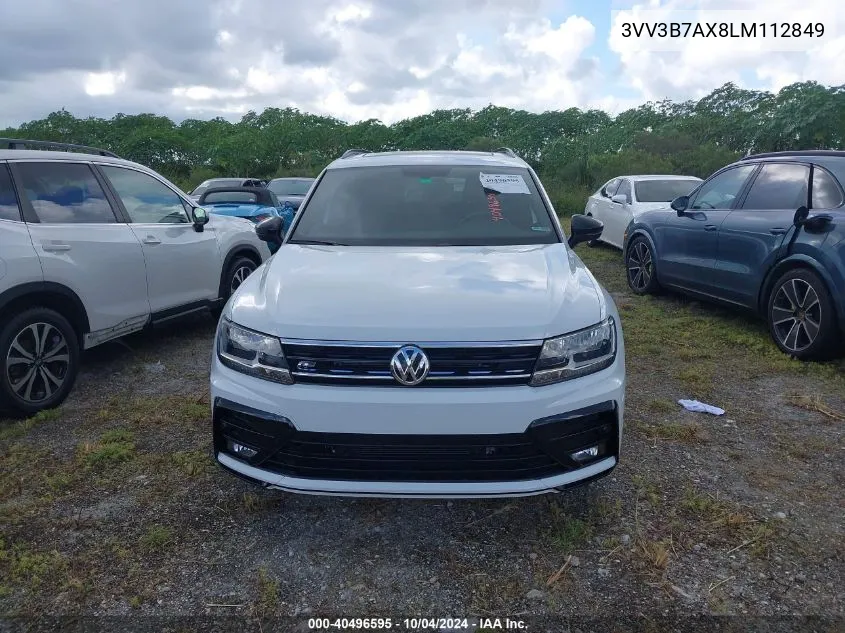 2020 Volkswagen Tiguan 2.0T Se/2.0T Se R-Line Black/2.0T Sel VIN: 3VV3B7AX8LM112849 Lot: 40496595